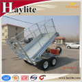 Customized dump trailer with hydraulic cylinder